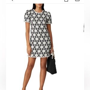 Kate Spade Black and White Floral Mini Dress